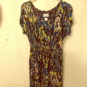 Short sleeve printed dress